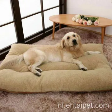 Huisdier fleece bed hond kat kussen kussenmat